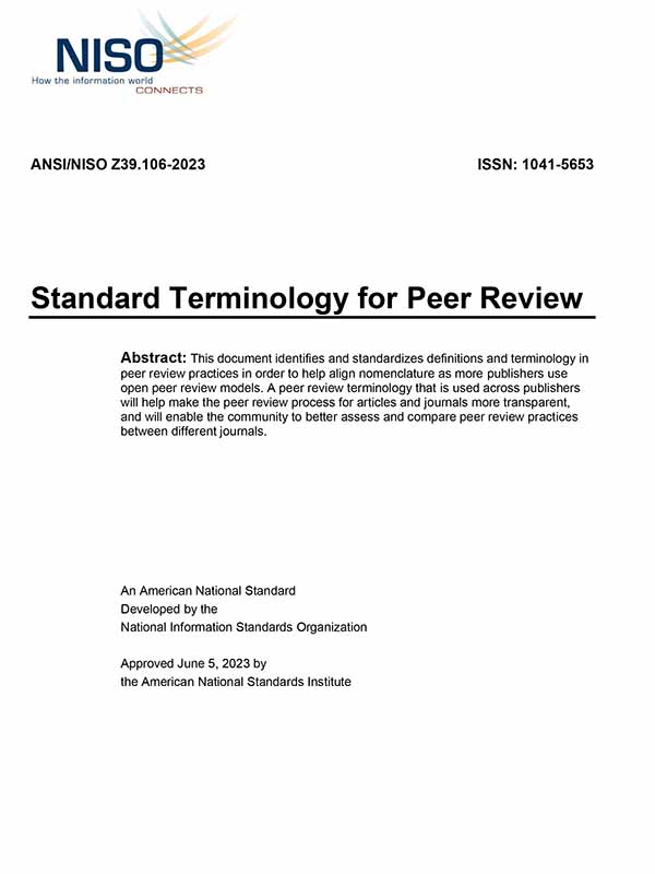 Standard Terminology for Peer Review